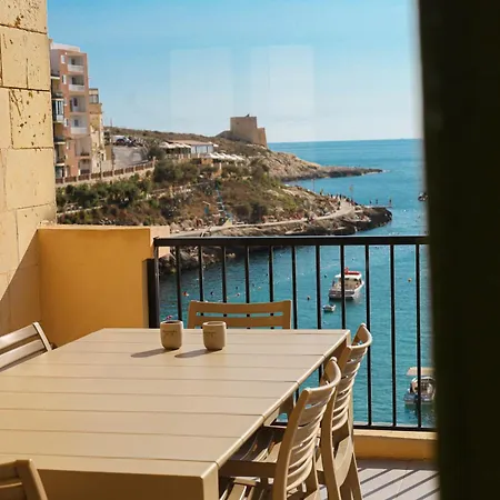 Seafront Duplex Penthouse With Terrace Overlooking Bay Xlendi